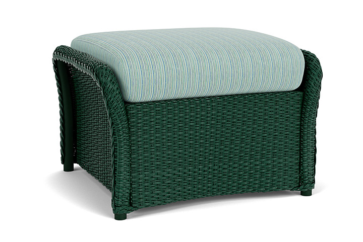 Lloyd Flanders™ Weekend Retreat Woven Ottoman - Woodland, Unearth Dew