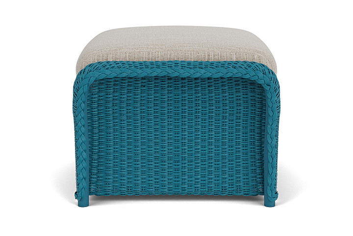 Lloyd Flanders™ Weekend Retreat Woven Ottoman - Peacock, Callen Celadon