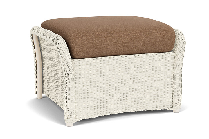 Lloyd Flanders™ Weekend Retreat Woven Ottoman - Ivory, Canvas Natural