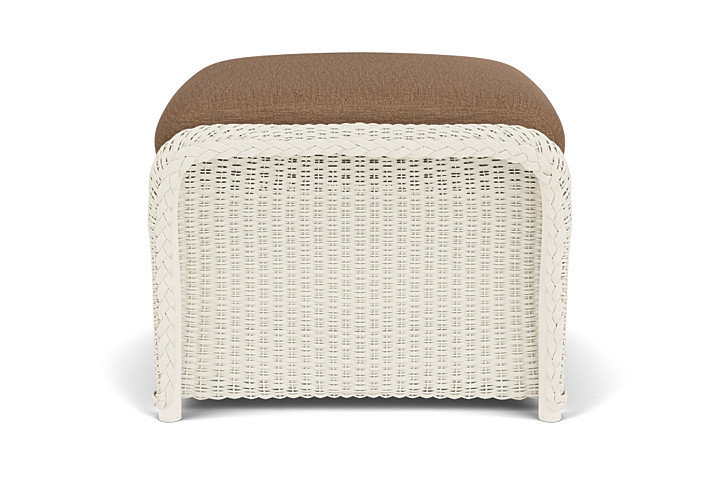 Lloyd Flanders™ Weekend Retreat Woven Ottoman - Ivory, Canvas Natural