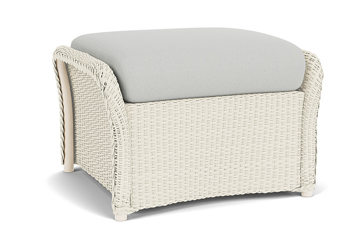 Lloyd Flanders™ Weekend Retreat Woven Ottoman - Ivory, Loveboat Mint