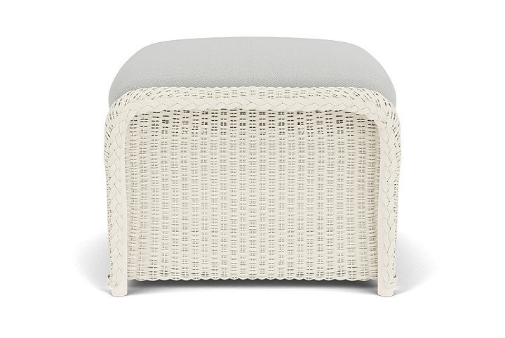 Lloyd Flanders™ Weekend Retreat Woven Ottoman - Ivory, Loveboat Mint