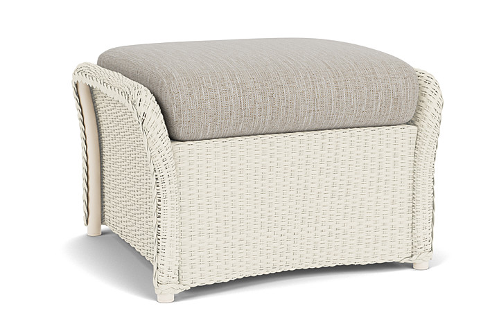 Lloyd Flanders™ Weekend Retreat Woven Ottoman - Ivory, Callen Celadon