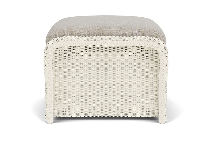 Lloyd Flanders™ Weekend Retreat Woven Ottoman - Ivory, Callen Celadon