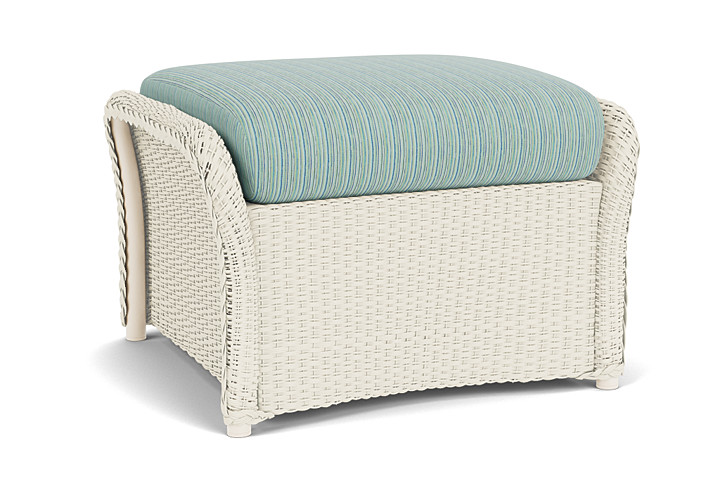 Lloyd Flanders™ Weekend Retreat Woven Ottoman - Ivory, Unearth Dew