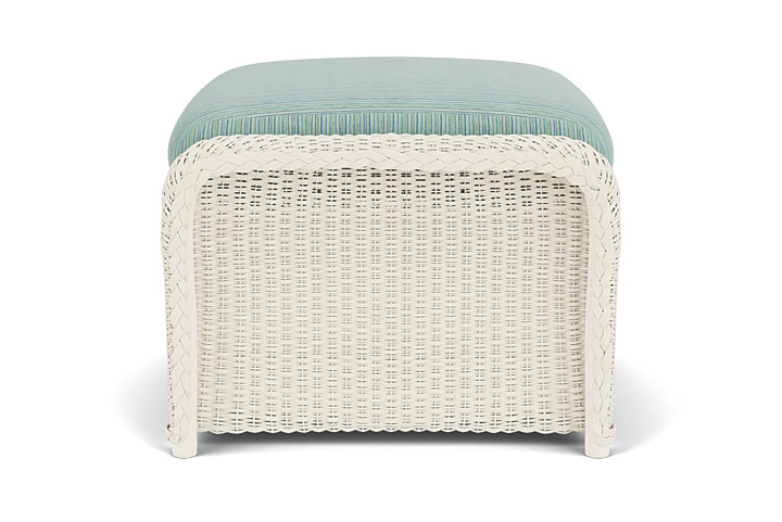 Lloyd Flanders™ Weekend Retreat Woven Ottoman - Ivory, Unearth Dew