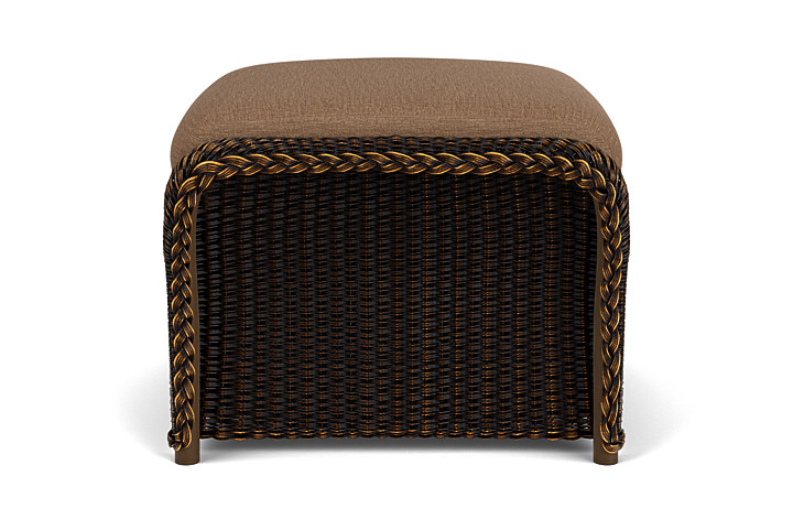 Lloyd Flanders™ Weekend Retreat Woven Ottoman - Mink, Canvas Natural