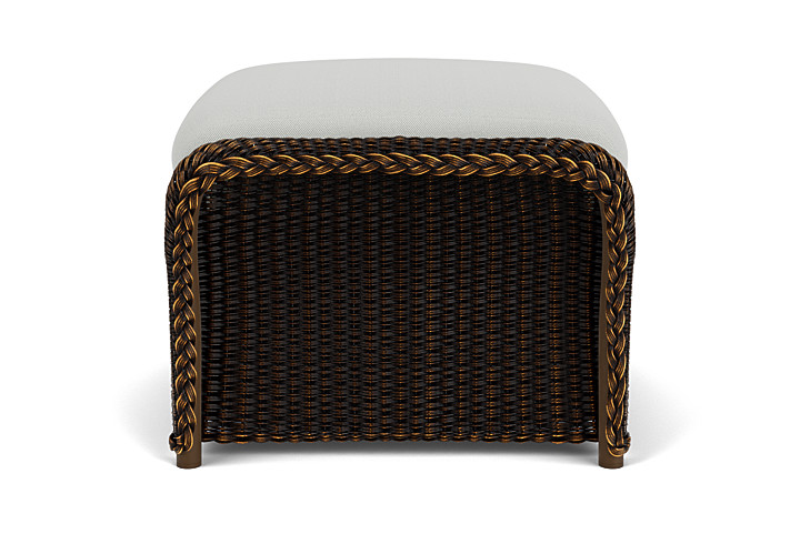 Lloyd Flanders™ Weekend Retreat Woven Ottoman - Mink, Loveboat Mint