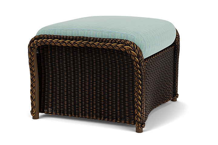 Lloyd Flanders™ Weekend Retreat Woven Ottoman - Mink, Unearth Dew