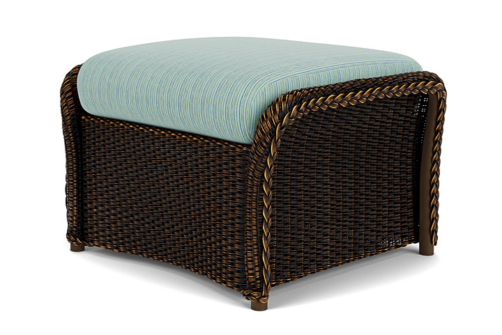 Lloyd Flanders™ Weekend Retreat Woven Ottoman - Mink, Unearth Dew