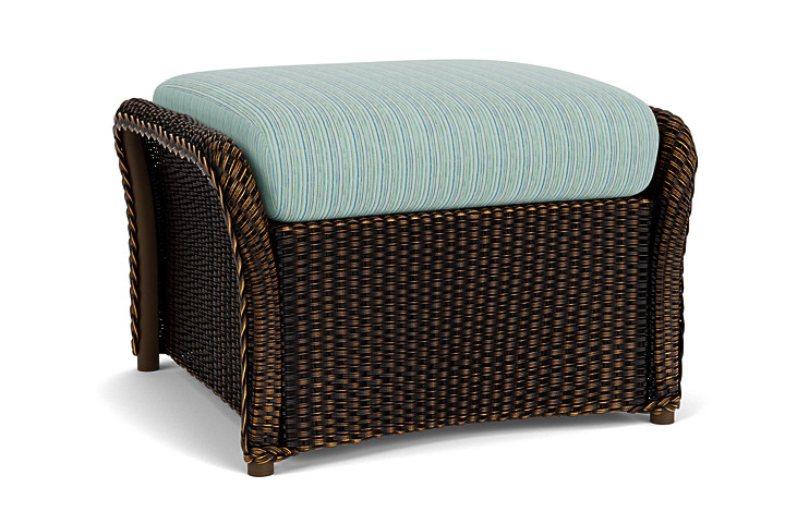 Lloyd Flanders™ Weekend Retreat Woven Ottoman - Mink, Unearth Dew