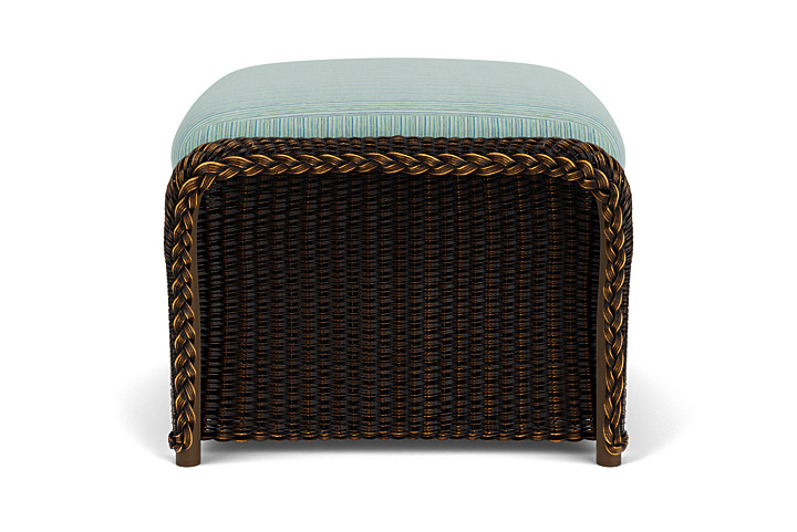 Lloyd Flanders™ Weekend Retreat Woven Ottoman - Mink, Unearth Dew