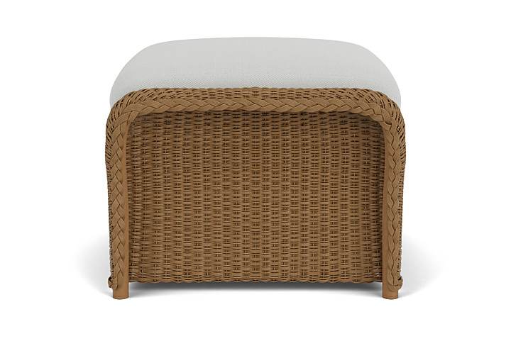 Lloyd Flanders™ Weekend Retreat Woven Ottoman - Hickory, Loveboat Mint