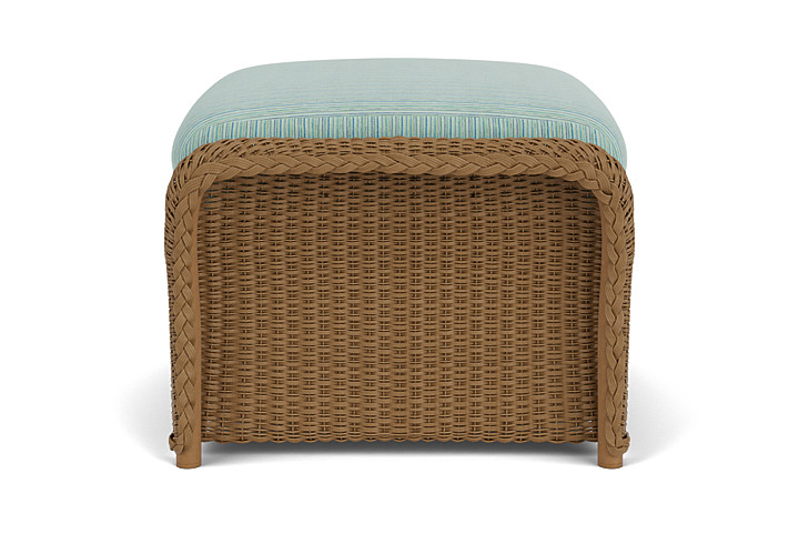 Lloyd Flanders™ Weekend Retreat Woven Ottoman - Hickory, Unearth Dew