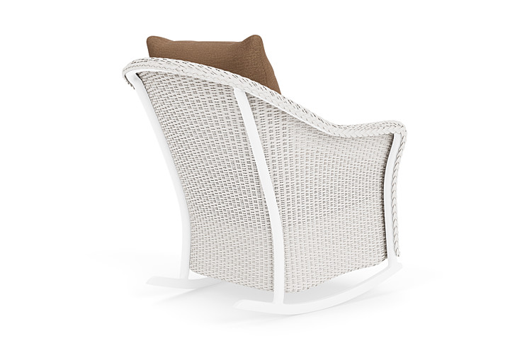 Lloyd Flanders™ Weekend Retreat Lounge Rocker - White, Canvas Natural