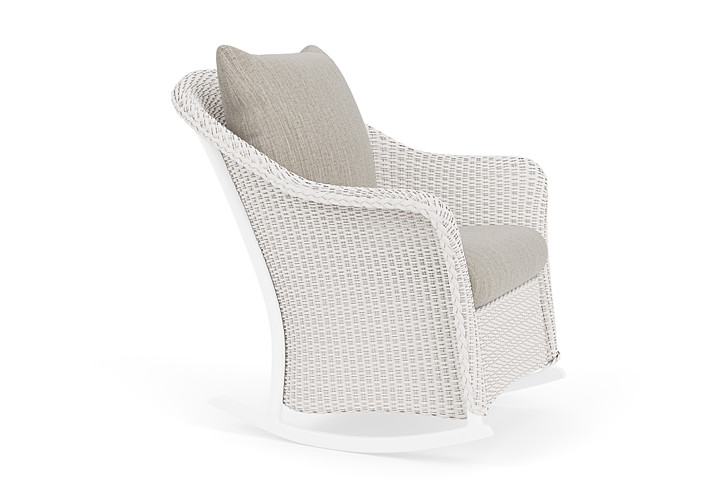 Lloyd Flanders™ Weekend Retreat Lounge Rocker - White, Callen Celadon