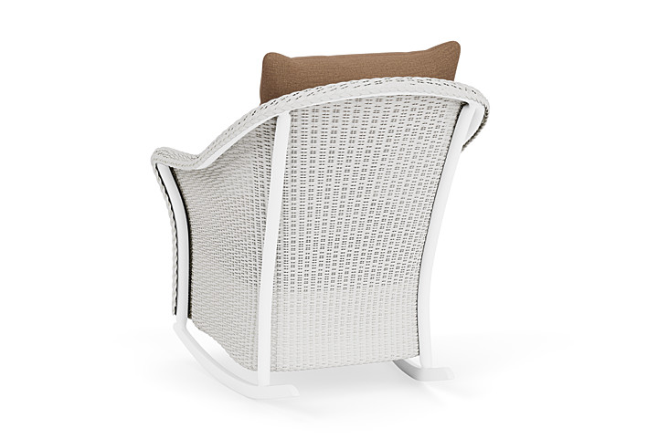 Lloyd Flanders™ Weekend Retreat Lounge Rocker - Matte White, Canvas Natural