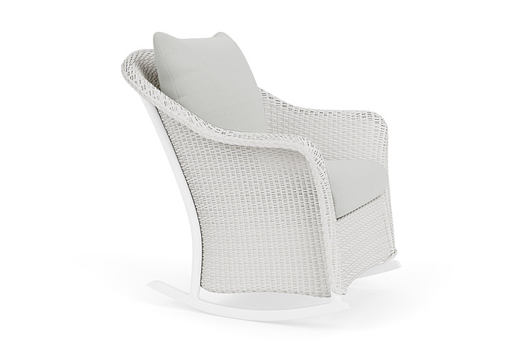 Lloyd Flanders™ Weekend Retreat Lounge Rocker - Matte White, Loveboat Mint