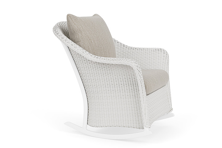 Lloyd Flanders™ Weekend Retreat Lounge Rocker - Matte White, Callen Celadon