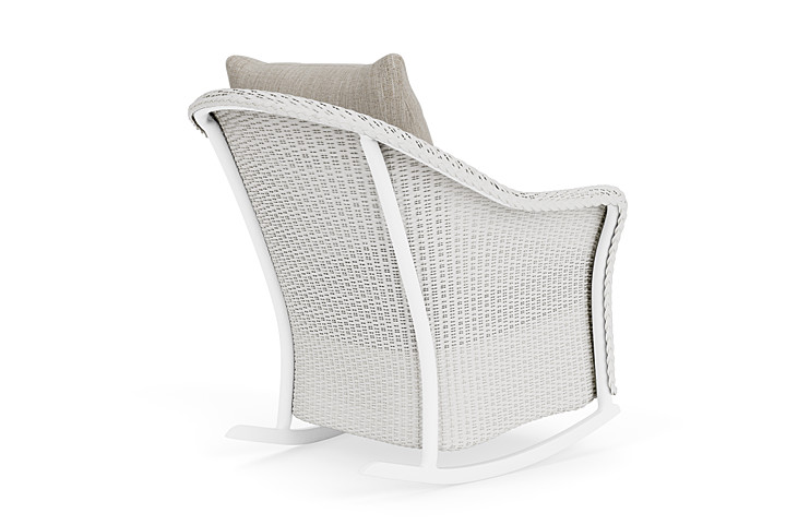 Lloyd Flanders™ Weekend Retreat Lounge Rocker - Matte White, Callen Celadon