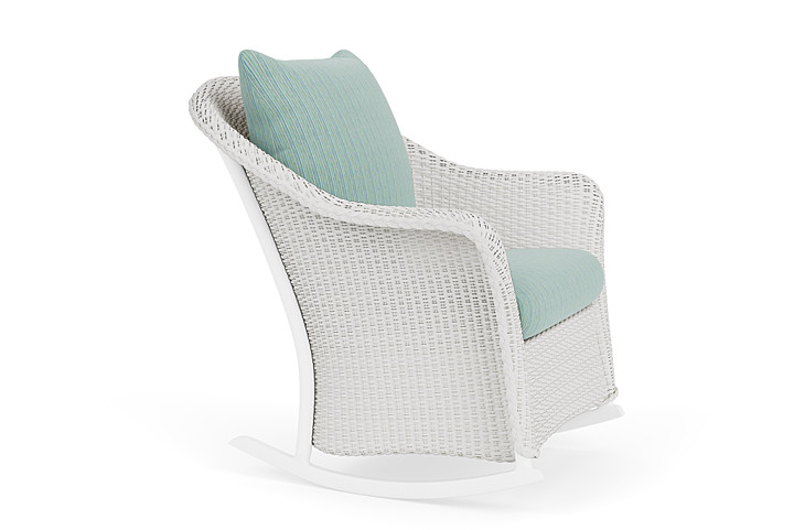 Lloyd Flanders™ Weekend Retreat Lounge Rocker - Matte White, Unearth Dew