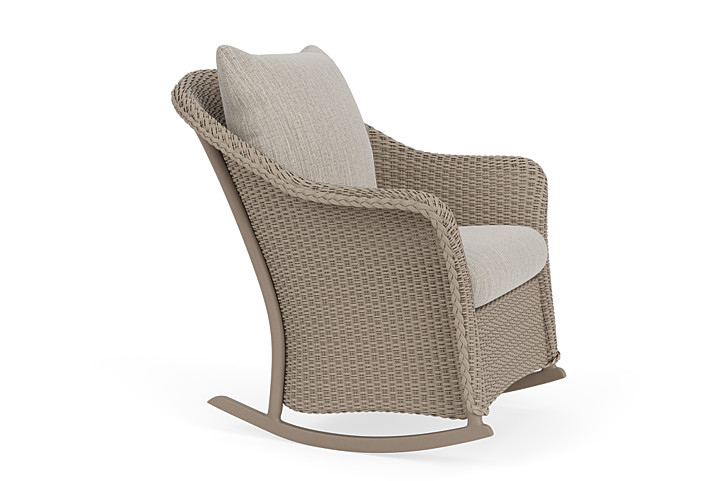 Lloyd Flanders™ Weekend Retreat Lounge Rocker - French Beige, Callen Celadon