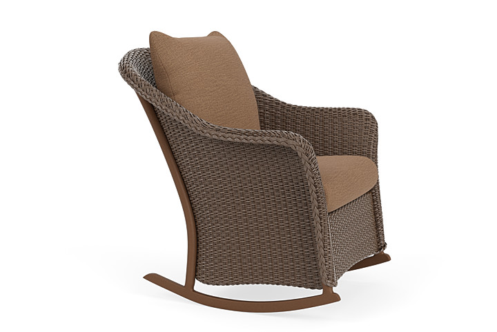 Lloyd Flanders™ Weekend Retreat Lounge Rocker - Bark, Canvas Natural