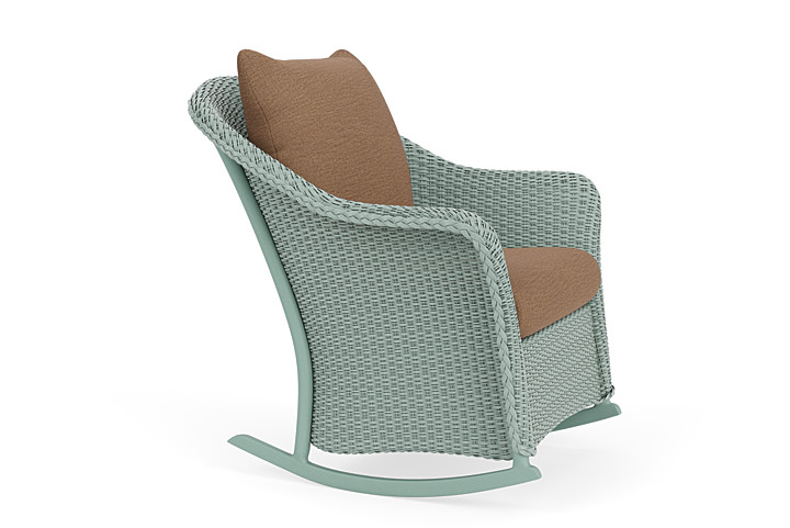 Lloyd Flanders™ Weekend Retreat Lounge Rocker - Sea Glass, Canvas Natural