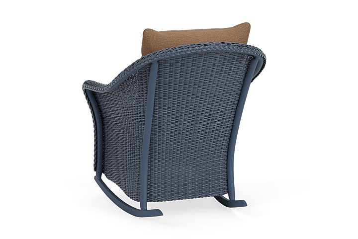 Lloyd Flanders™ Weekend Retreat Lounge Rocker - Denim Blue, Canvas Natural