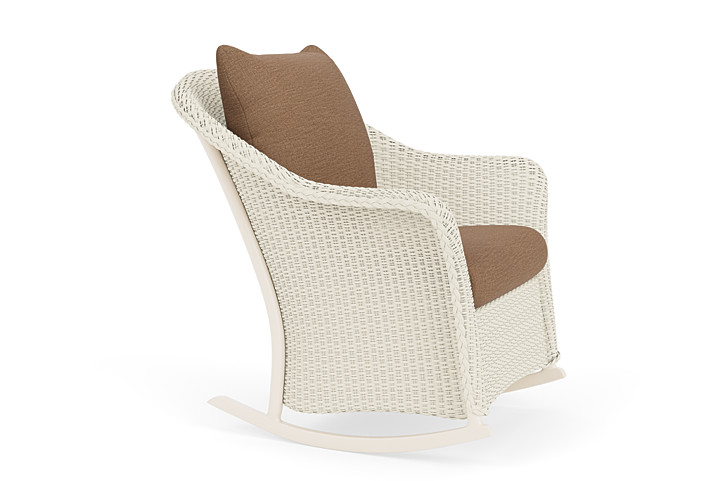 Lloyd Flanders™ Weekend Retreat Lounge Rocker - Ivory, Canvas Natural