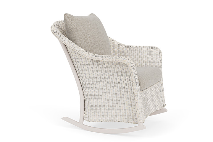 Lloyd Flanders™ Weekend Retreat Lounge Rocker - Antique White, Callen Celadon