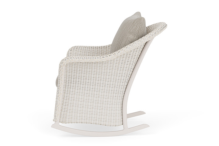 Lloyd Flanders™ Weekend Retreat Lounge Rocker - Antique White, Callen Celadon