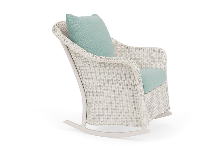 Lloyd Flanders™ Weekend Retreat Lounge Rocker - Antique White, Unearth Dew