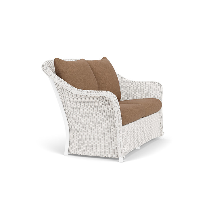 Lloyd Flanders™ Weekend Retreat Loveseat - White, Canvas Natural