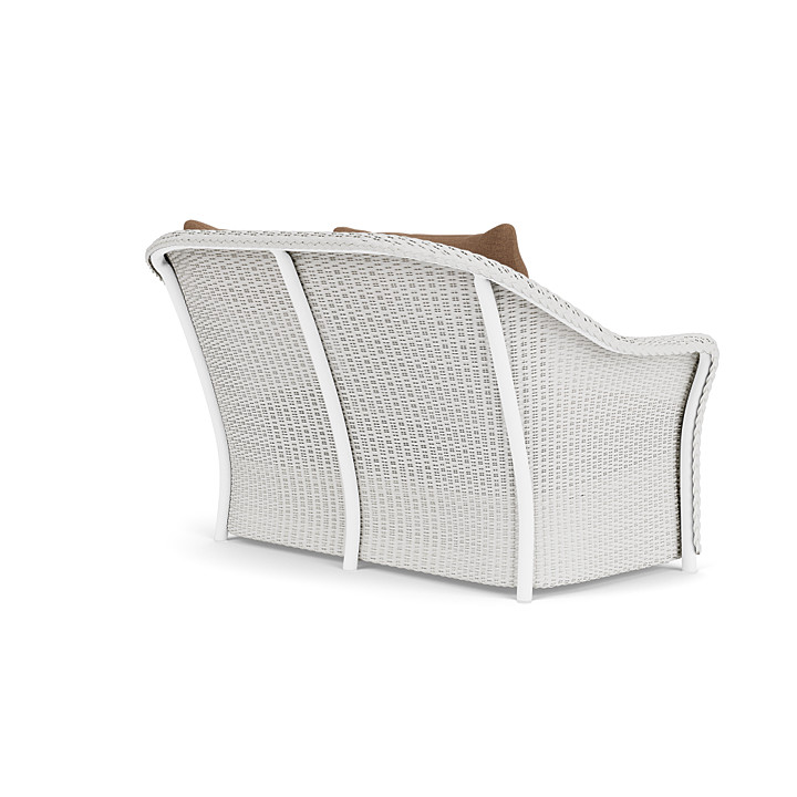 Lloyd Flanders™ Weekend Retreat Loveseat - Matte White, Canvas Natural