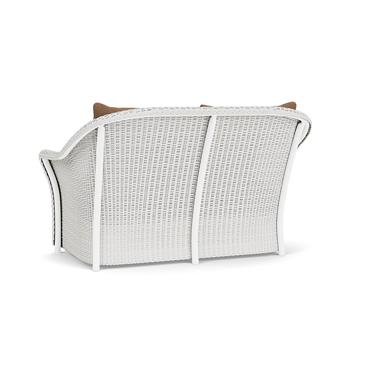 Lloyd Flanders™ Weekend Retreat Loveseat - Matte White, Canvas Natural