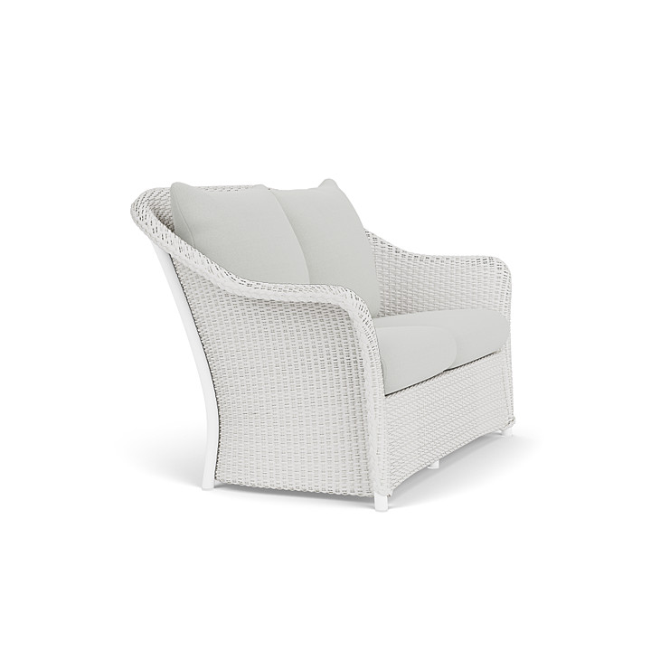 Lloyd Flanders™ Weekend Retreat Loveseat - Matte White, Loveboat Mint