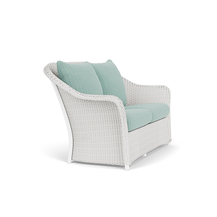 Lloyd Flanders™ Weekend Retreat Loveseat - Matte White, Unearth Dew