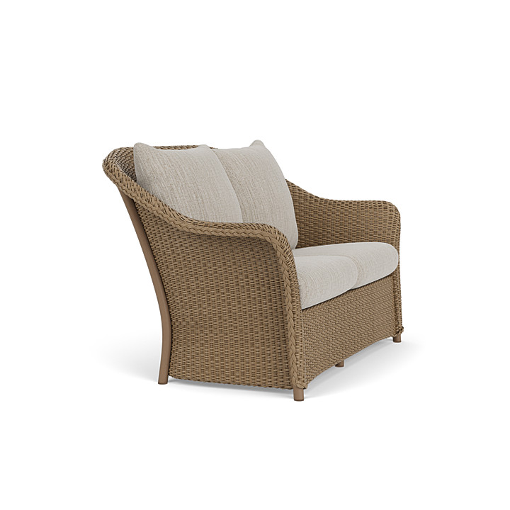 Lloyd Flanders™ Weekend Retreat Loveseat - Fawn, Callen Celadon