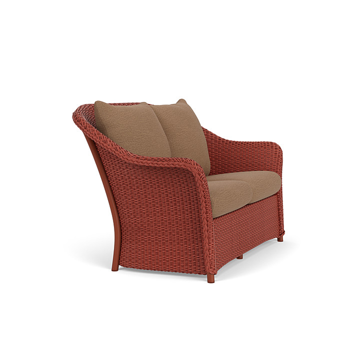 Lloyd Flanders™ Weekend Retreat Loveseat - Terracotta, Canvas Natural