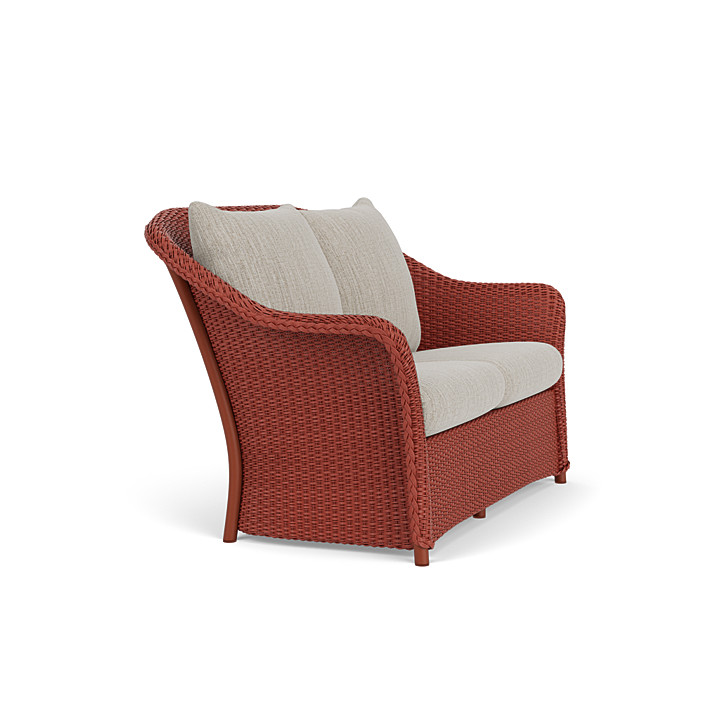 Lloyd Flanders™ Weekend Retreat Loveseat - Terracotta, Callen Celadon