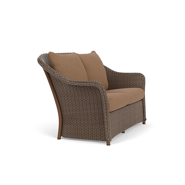 Lloyd Flanders™ Weekend Retreat Loveseat - Bark, Canvas Natural