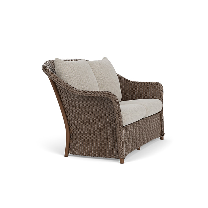 Lloyd Flanders™ Weekend Retreat Loveseat - Bark, Callen Celadon