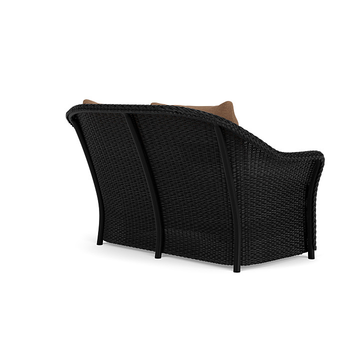 Lloyd Flanders™ Weekend Retreat Loveseat - Ebony, Canvas Natural