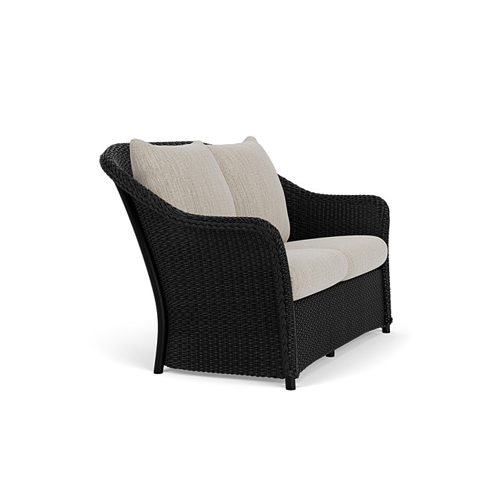 Lloyd Flanders™ Weekend Retreat Loveseat - Ebony, Callen Celadon