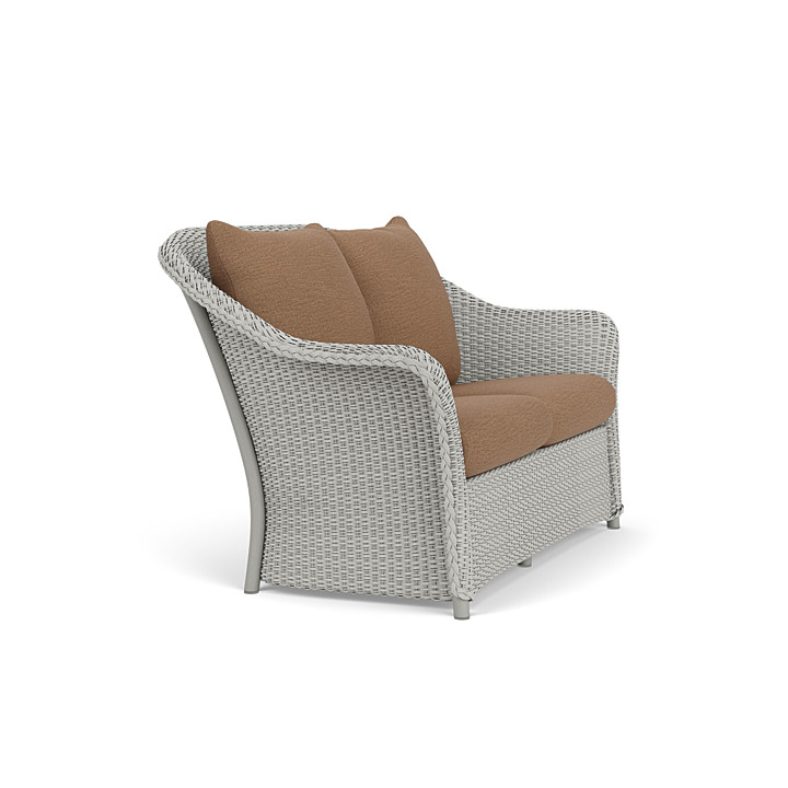 Lloyd Flanders™ Weekend Retreat Loveseat - Platinum, Canvas Natural