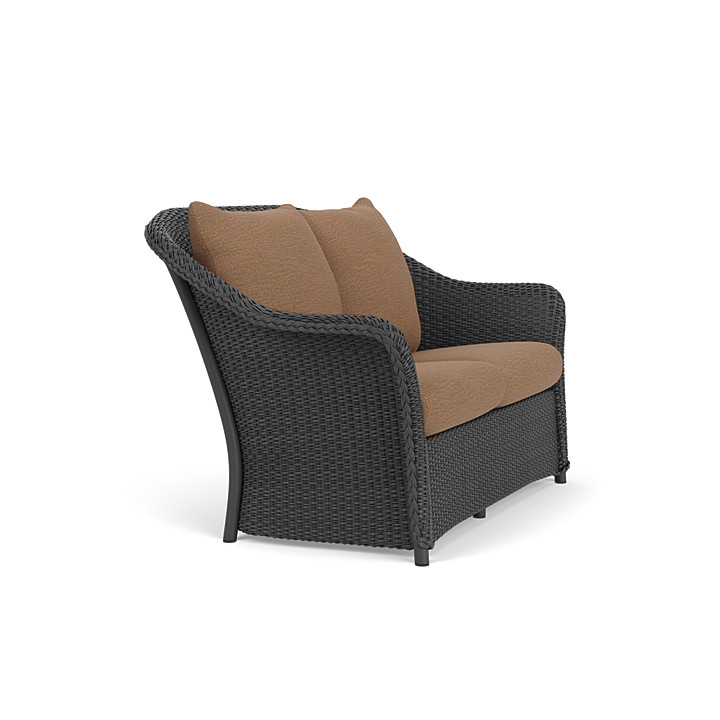 Lloyd Flanders™ Weekend Retreat Loveseat - Charcoal, Canvas Natural