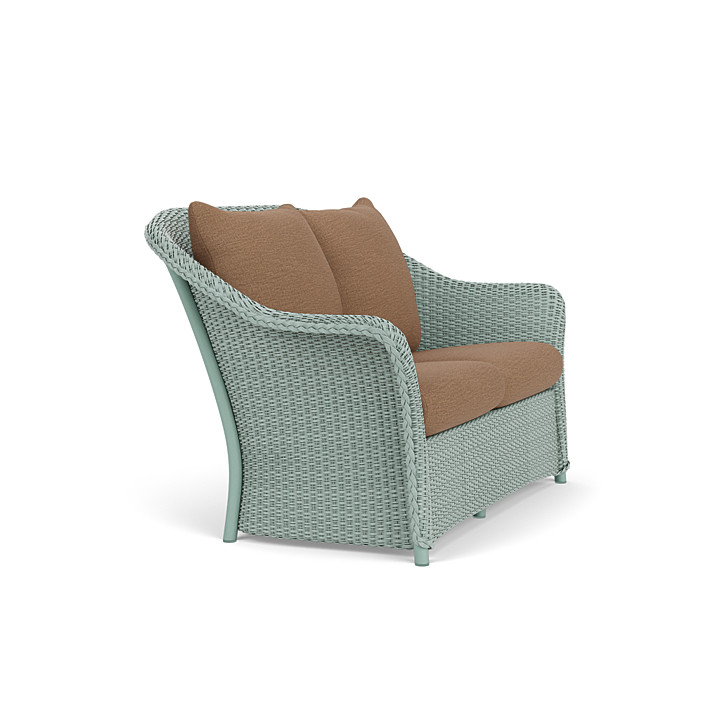 Lloyd Flanders™ Weekend Retreat Loveseat - Sea Glass, Canvas Natural