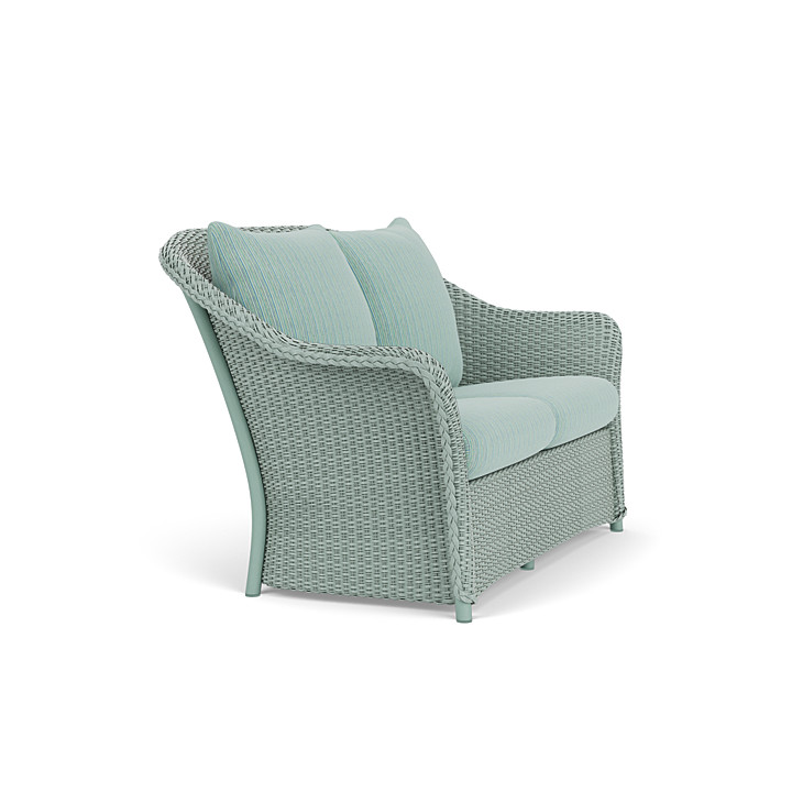 Lloyd Flanders™ Weekend Retreat Loveseat - Sea Glass, Unearth Dew