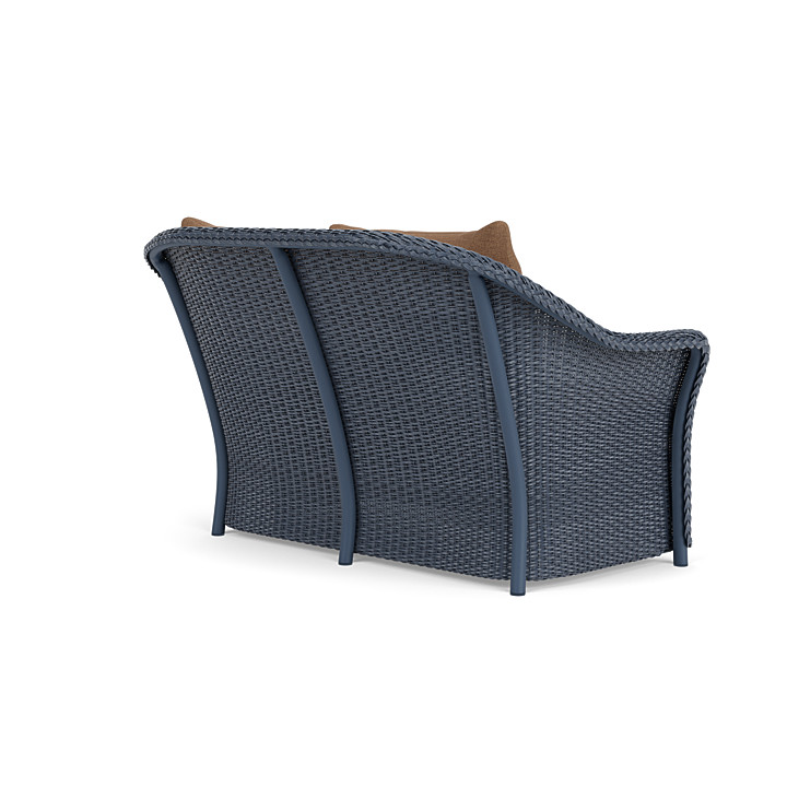 Lloyd Flanders™ Weekend Retreat Loveseat - Denim Blue, Canvas Natural